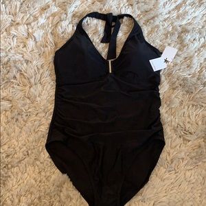 Calvin Klein Halter Black Swimsuit
